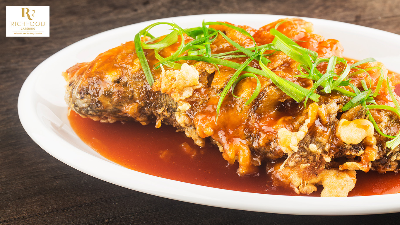  Pineapple Sweet & Sour Whole Seabass from RichFood Catering