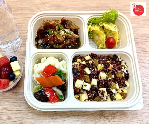 Heathier Asian Bento - Closeup